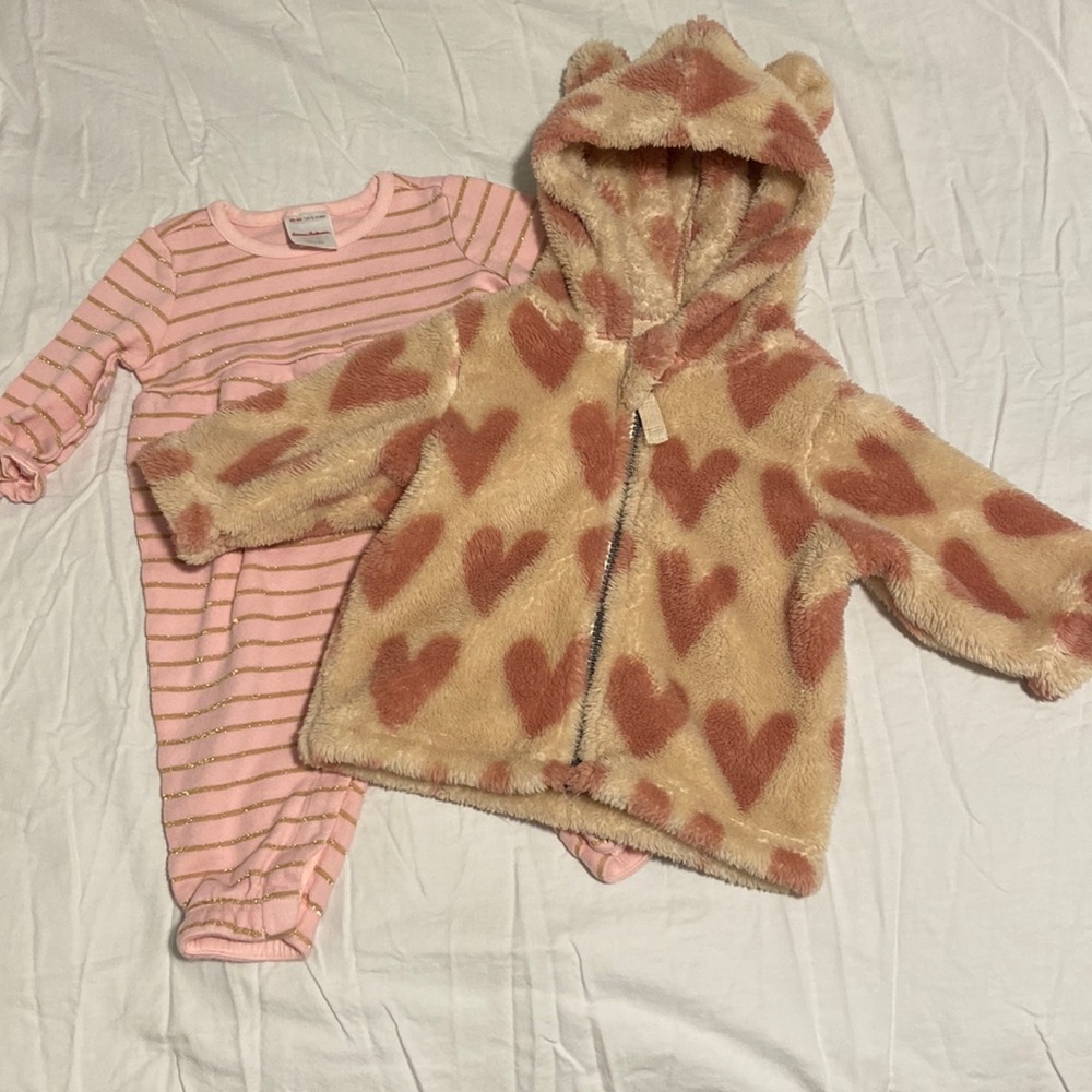 Hanna Anderson | Pink and Gold set | 3-6 months